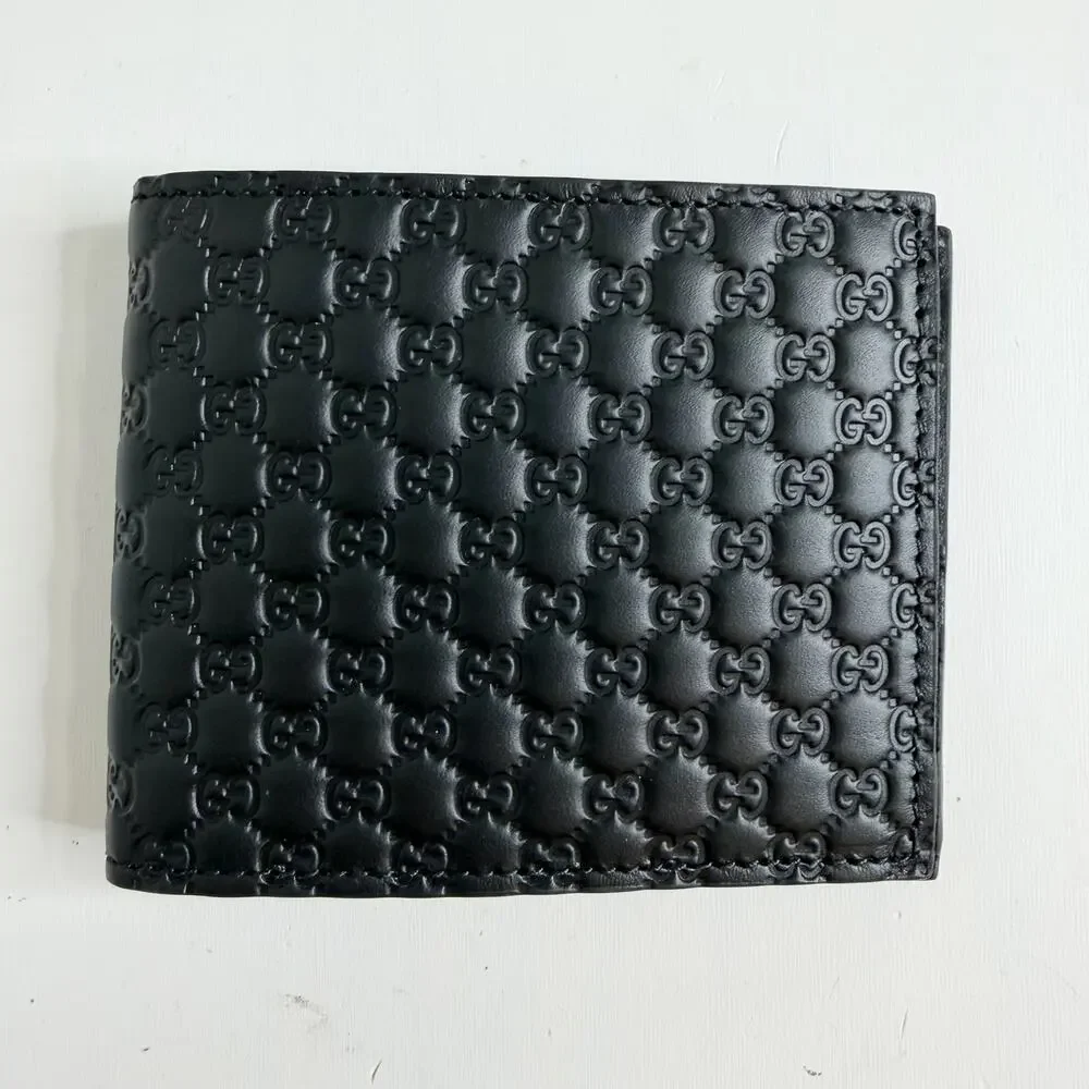 Gucci Microguccissima Black Bifold Wallet
